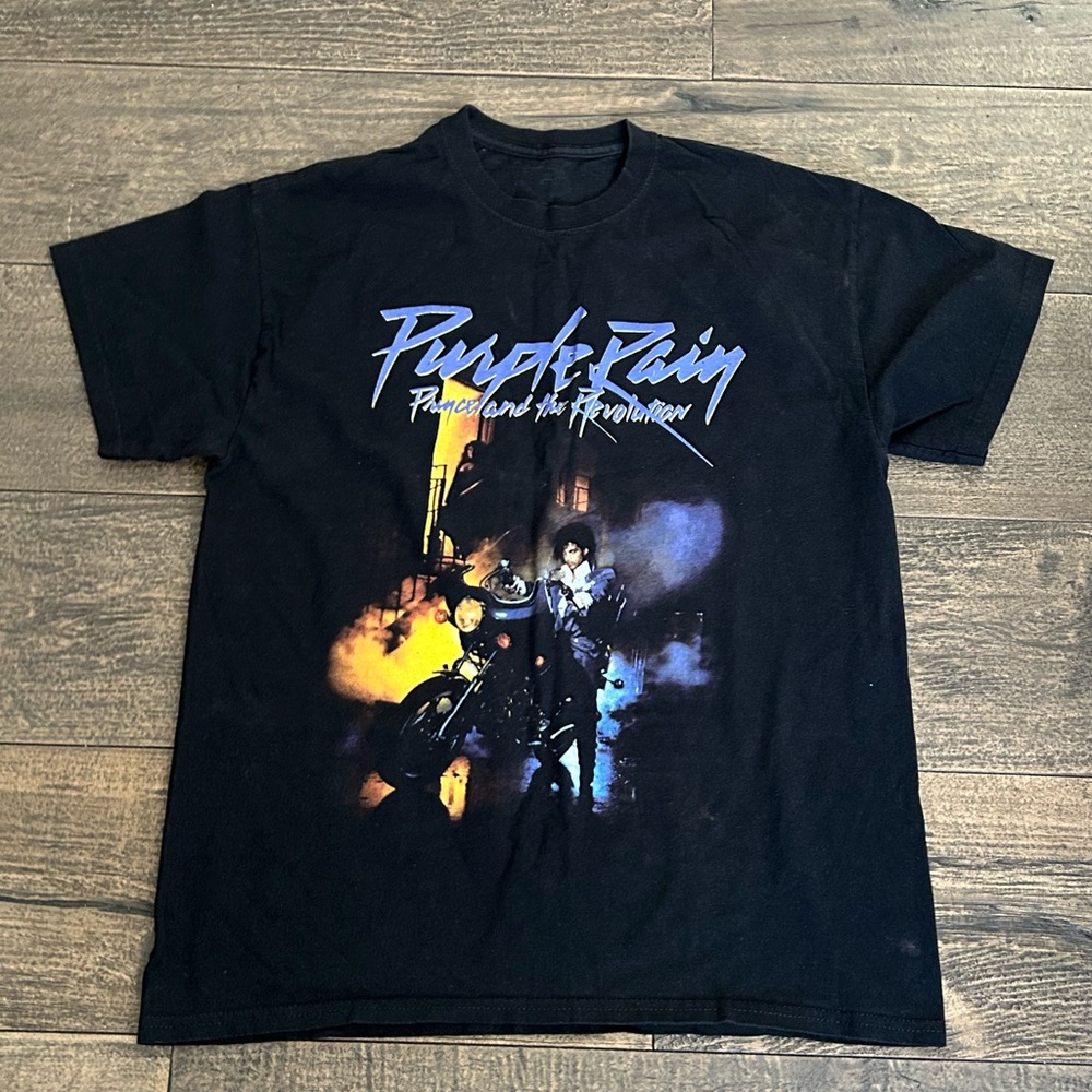 Purple Rain Prince Shirt Large Black‎